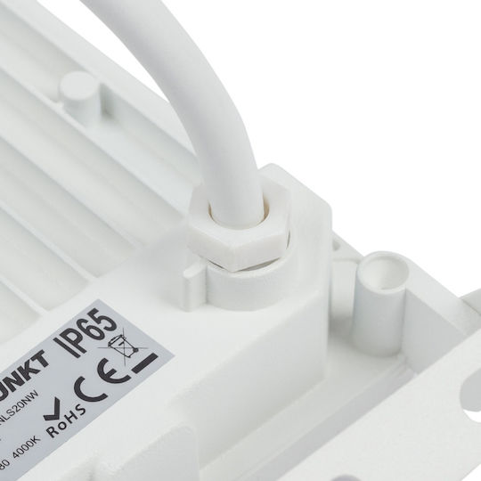 Greenie Στεγανός Προβολέας LED 20W Φυσικό Λευκό 4000K IP65