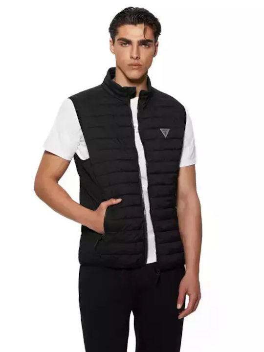 Guess Men's Sleeveless Jacket BLACK