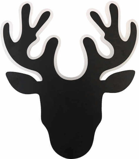 Greenie Lamp Wall with Integrated LED and Warm White Light Black