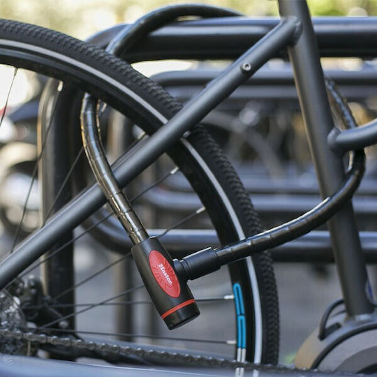 Master Lock 8228EURDPRO Lacăt Bicicletă Tip Spiră cu cheie Neagră