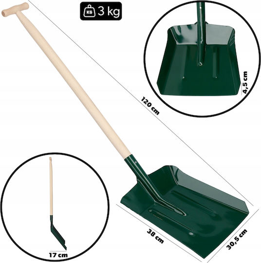 Kadax Lopata de cărbune cu Coada de Lemn 120cm