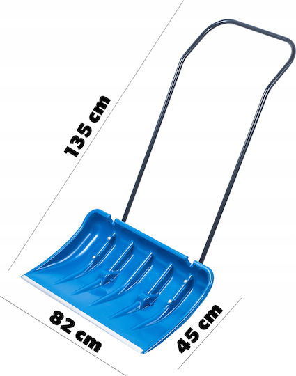 Kadax Schneeschaufel Rollend mit Holzgriff 45cm