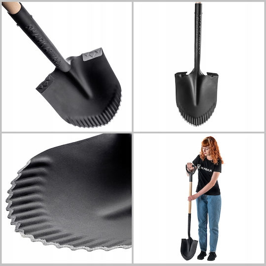Kadax Φτυάρι με Κοντάρι 130cm και Πλαστική Λαβή