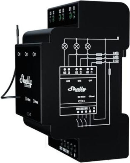 Qubino Qubino Smart Switch 3 Channels Wi-Fi Bluetooth & Z-Wave 16A