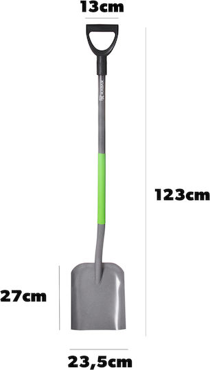 Kadax Lopată de nisip cu Coada 123cm și Mâner din Metal