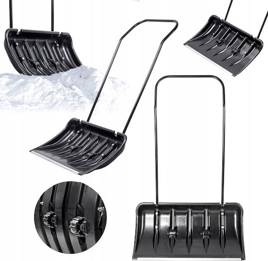 Kadax Snow Shovel Wheeled with Wooden Handle 45cm