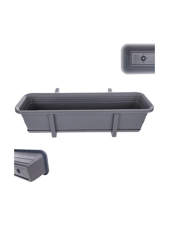 Kadax Planter Box Plastic Gri 60cm.