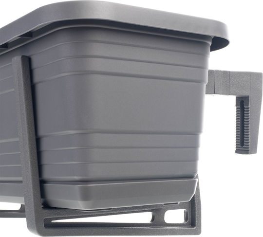 Kadax Planter Box Plastic Gray 60cm.