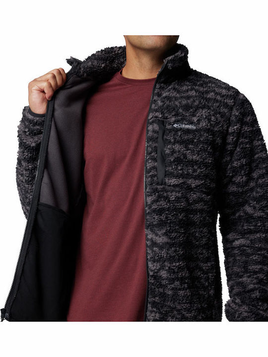 Winter Pass Men's Fleece Cardigan Black