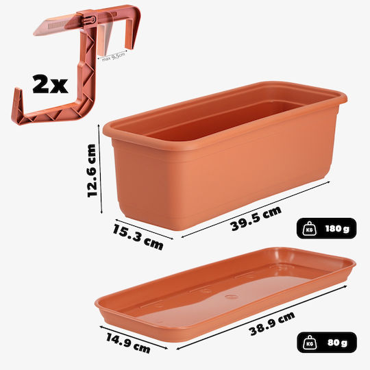 Kadax Set 3 Planters Plastic Teraktota
