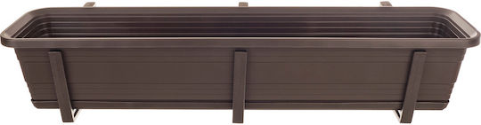 Kadax Planter Box Plastic Mokka 80cm.