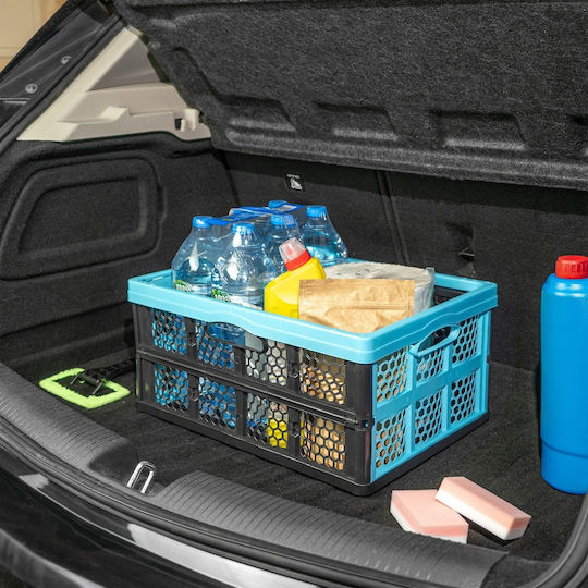 Kadax Coș de Depozitare Plastic Negru 32lt 1buc