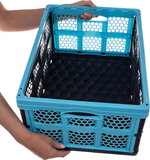 Kadax Coș de Depozitare Plastic Negru 32lt 1buc