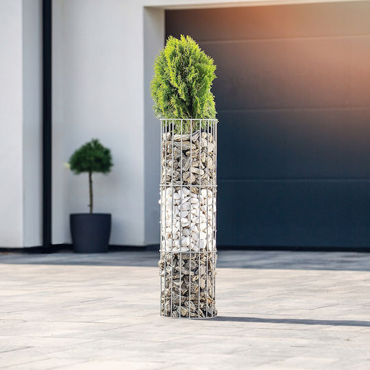 Kadax Blumentopfständer Metall Silber 100cmcm.
