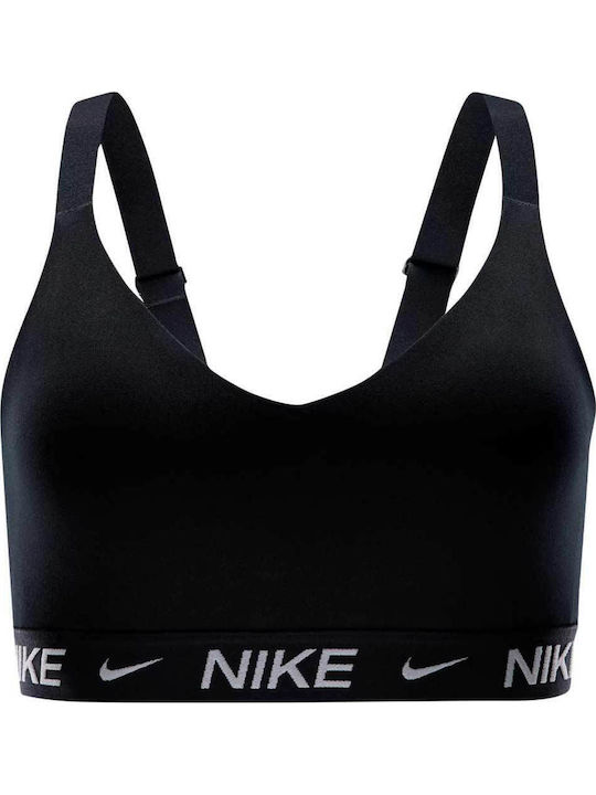 Dri-Fit INDY Γυναικείο Αθλητικό Μπουστάκι Μαύρο με Ελαφριά Ενίσχυση