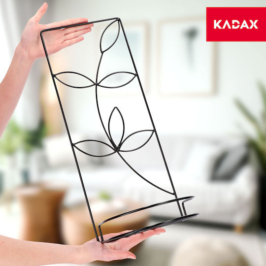 Kadax Βάση Γλάστρας Κρεμαστή Μεταλλική Μαύρη 50εκ.
