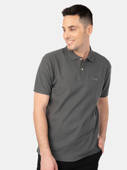 Rebase Herren Kurzarmshirt Polo Anthracite