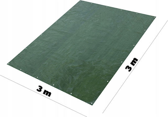 Kadax Waterproof Tarpaulin 90gr/m² 3x3m. Light Type Green