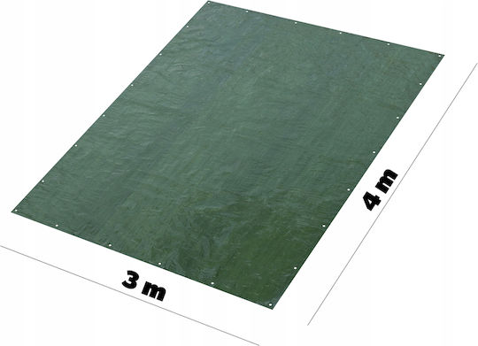 Kadax Wasserdicht Plane 90gr/m² 4x3m. Licht Typ Grün