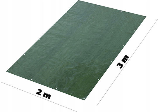 Kadax Wasserdicht Plane 90gr/m² 3x2m. Licht Typ Grün