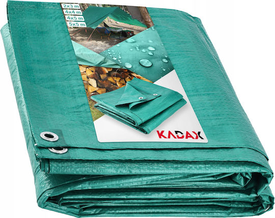 Kadax Водоустойчив Брезент 70гр/кв.м 4x4м. Тип светлина Зелен