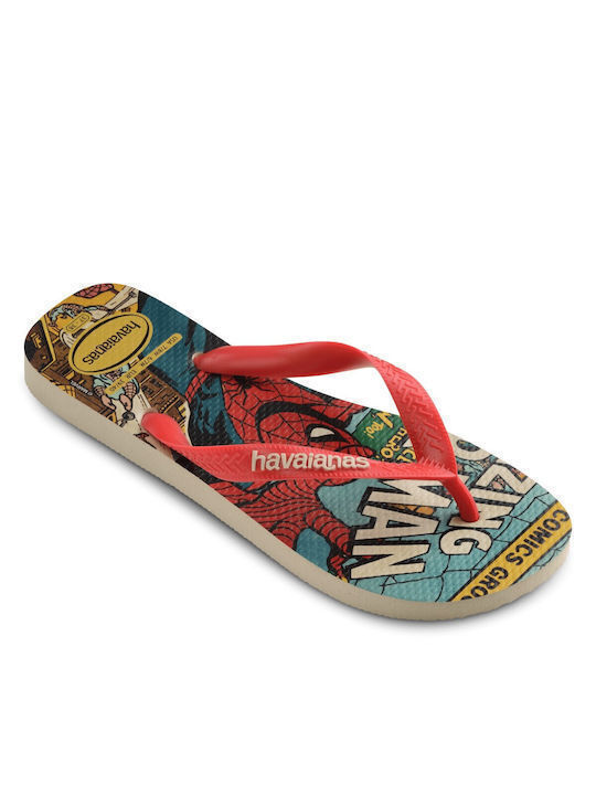 Havaianas Top Marvel Classics Zehentrenner Beige Rubinrot