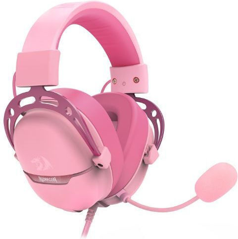 Redragon Aurora Over Ear Gaming Headset με σύνδεση USB Ροζ for PC / PS4 / PS5