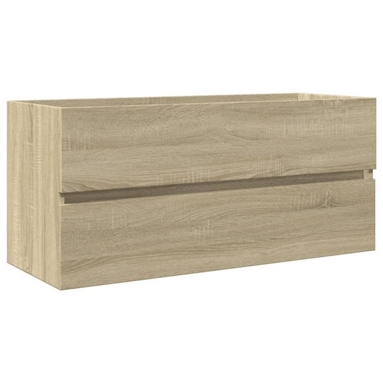 vidaXL Blat cu Lavoar L100xW45xH38.5cm Maro