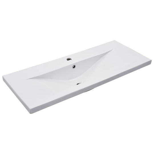 vidaXL Blat cu Lavoar L100xW45xH38.5cm Maro