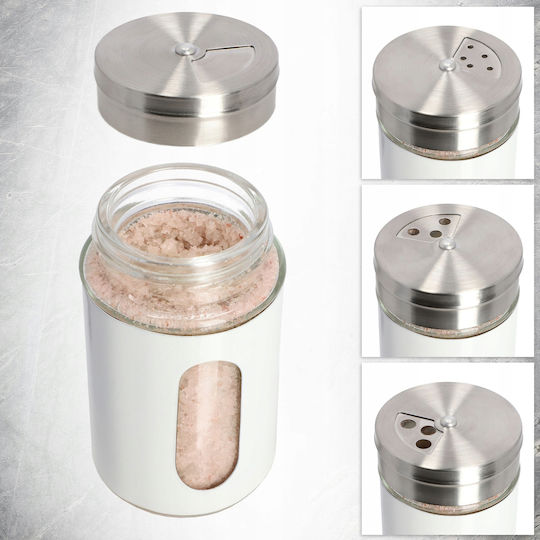 Kadax Glass Tabletop Spice Jar White