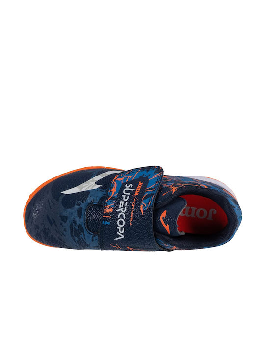 Kids Soccer Cleats with Molded without Laces Navy Blue