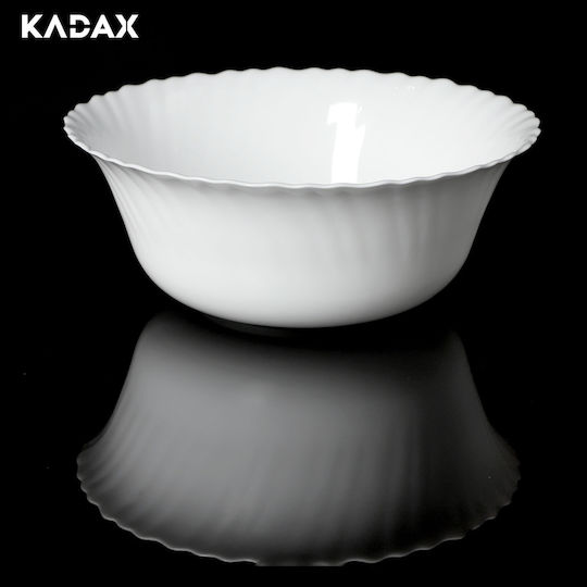 Kadax Σαλατιέρα Γυάλινη Λευκή