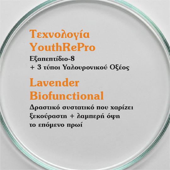 Korres Black Pine Primus Κρέμα Προσώπου Νυκτός για Αντιγήρανση & Λάμψη με Υαλουρονικό Οξύ 40ml