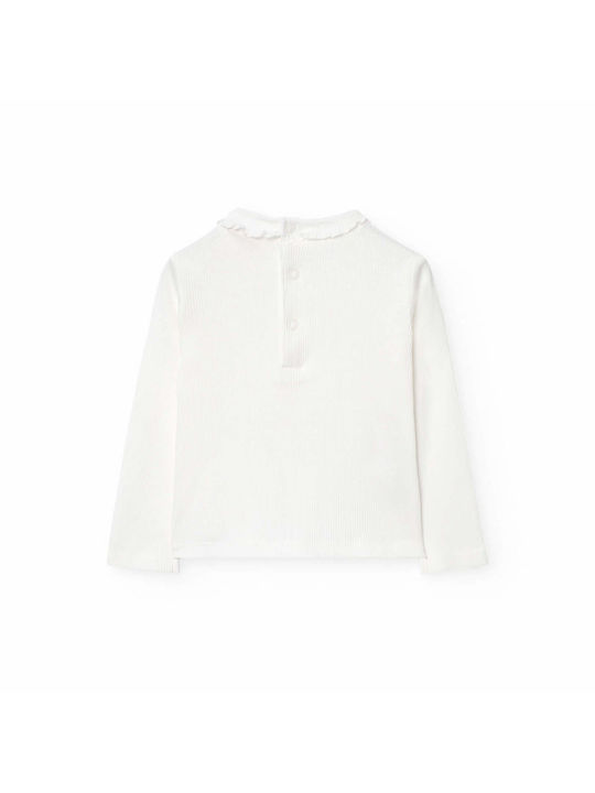 Boboli Kids Blouse Long Sleeve Off White