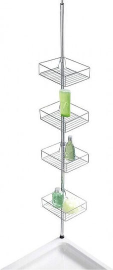 Wenko Ecke An der Wand montiert Badezimmerregal Metallisch 25x20x20cm Silber