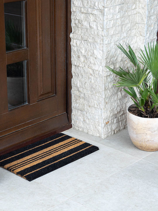 Kadax Entrance Mat made of Coir with Anti-slip Backing Beige 56x34cm