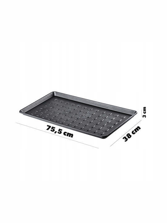 Kadax Fußmatte Schwarz 75x38cm