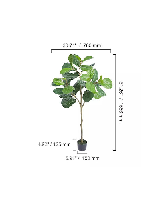 Artificial Plant in Pot 152.4cm 1pcs