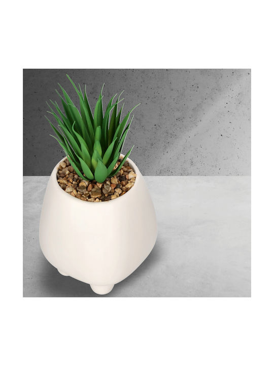 Kadax Artificial Plant in Small Pot White 10.5cm 1pcs