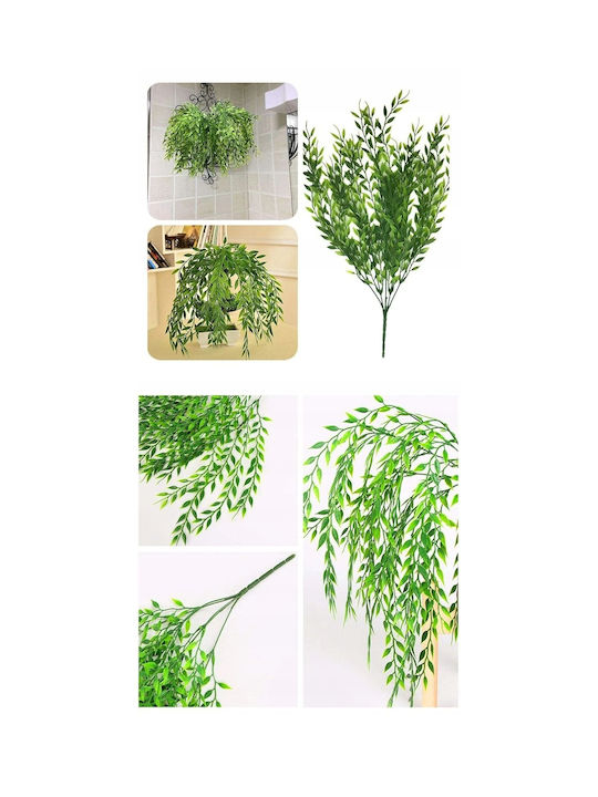 Künstlicher dekorativer Zweig Weide Grün 50cm