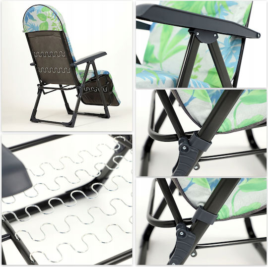 Kadax Folding Beach Garden Lounge Chair Footrest