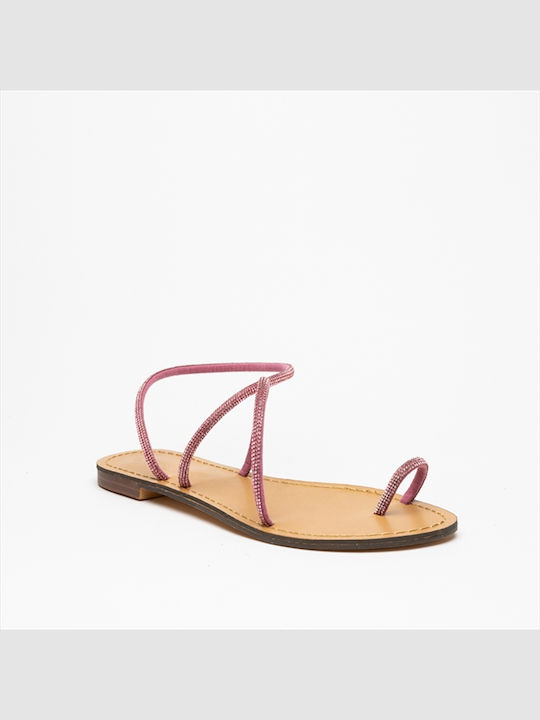 Miss Belgini Women's Flat Sandals in Pink Color