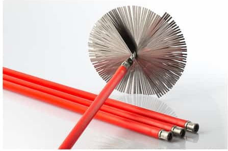 Sit Extension Pole Brush for Fireplace Chimney Cleaning