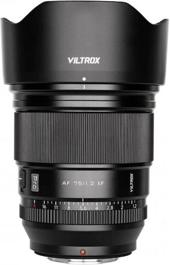 Viltrox Crop Kameraobjektiv 75mm f/1.2 AF Teleobjektiv für Sony E Mount Black