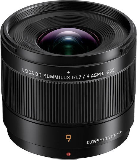 Panasonic Crop Camera Lens Lumix F1.7 Leica Summilux Wide Angle for Micro Four Thirds (MFT) Mount Black