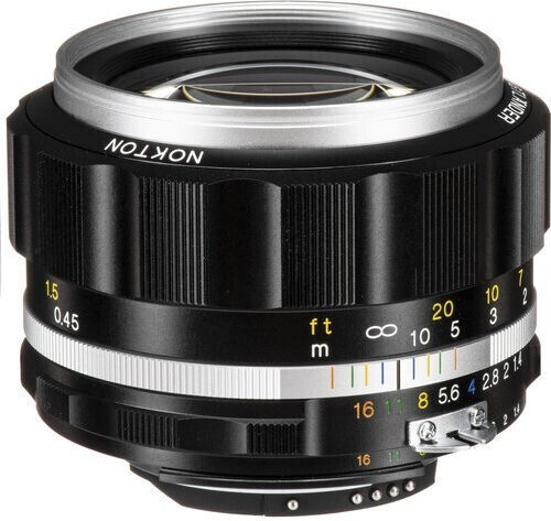 Voigtlander Full Frame Camera Lens Nokton SLII-S F/1.4 Fixed for Nikon F Mount Silver