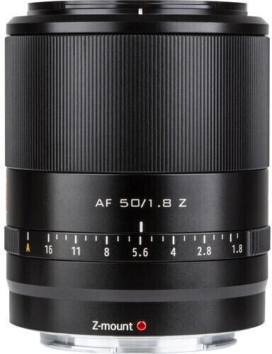 Viltrox Voller Rahmen Kameraobjektiv AF 50mm f/1.8 Festbrennweite für Nikon Z Mount Black