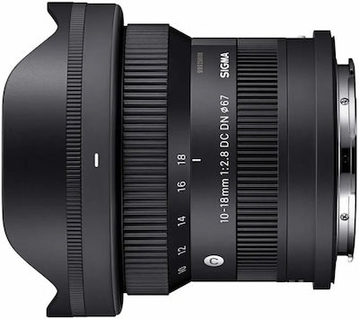 Sigma Crop Camera Lens 10-18mm f/2.8 DC DN Contemporary Ultra-Wide Zoom for Fujifilm X Mount Black