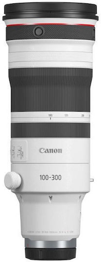 Canon Full Frame Φωτογραφικός Φακός 100-300mm Tele Zoom για Canon RF Mount Λευκός