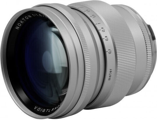 Voigtlander Φωτογραφικός Φακός Nokton 75mm f/1.5 Aspherical Σταθερός για Leica M Mount Ασημί